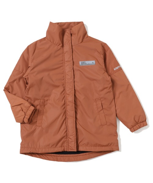 KRIFF MAYER Kid's Collection（クリフメイヤーキッズコレクション）の「裏厚フリースボリュームネックジャケット（ダウンジャケット/コート・キッズ・ライトグレー/ターコイズブルー/ネイビー/レンガ・160/170/120/130/140/150）」の16枚目の写真