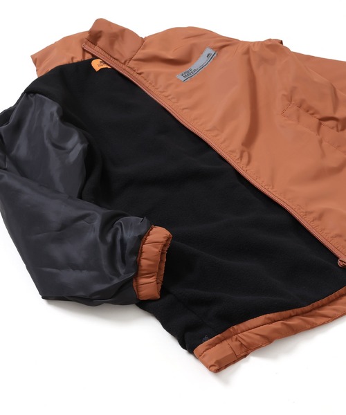 KRIFF MAYER Kid's Collection（クリフメイヤーキッズコレクション）の「裏厚フリースボリュームネックジャケット（ダウンジャケット/コート・キッズ・ライトグレー/ターコイズブルー/ネイビー/レンガ・160/170/120/130/140/150）」の6枚目の写真