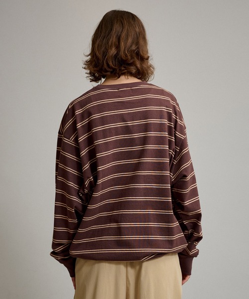 WETTEMPT（ウィテンプト）の「DRAW CORD MULTI BORDER LONG TEE