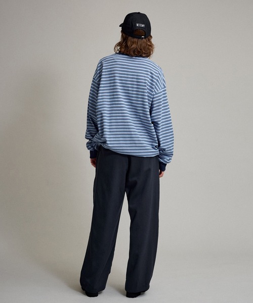 WETTEMPT（ウィテンプト）の「DRAW CORD MULTI BORDER LONG TEE