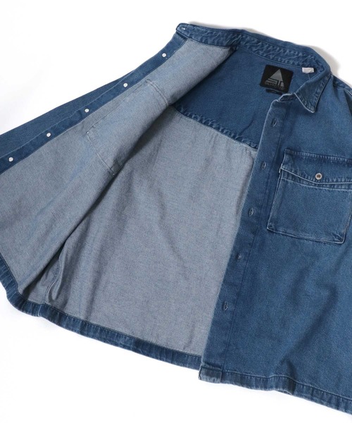 Levi's(リーバイス)の「Levi's/リーバイス SILVERTAB FATIGUE DENIM SHIRT/オーバーサイズ デニムシャツ/シャツジャケット(シャツ/ブラウス・メンズ・インディゴブルー・M/S/L)」の3枚目の写真
