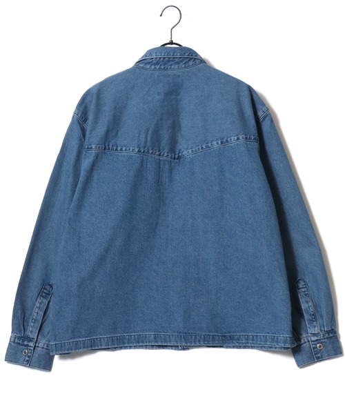 Levi's(リーバイス)の「Levi's/リーバイス SILVERTAB FATIGUE DENIM SHIRT/オーバーサイズ デニムシャツ/シャツジャケット(シャツ/ブラウス・メンズ・インディゴブルー・M/S/L)」の11枚目の写真