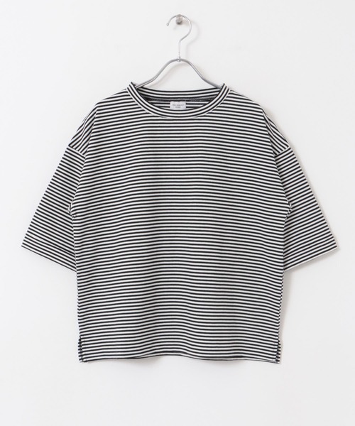 URBAN RESEARCH DOORS(アーバンリサーチドアーズ)の「『UR TECH』USAコットン5分袖ロールスリーブTシャツ(Tシャツ/カットソー・レディース・アイボリー/ライトブルー/オリーブ/ホワイト系その他・MEDIUM)」の6枚目の写真