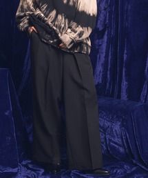 《UNISEX》【Italian Dead Stock Fabric】Two-Tuck Wide Pants/ツータックワイドパンツ 【MAISON SPECIAL/メゾンスペシャル】