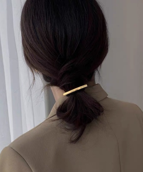 E&C closet…（イーアンドシークローゼット）の「シンプルメタルヘアゴム（ヘアゴム・レディース・ゴールド/シルバー・FREE）」の2枚目の写真