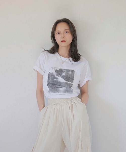 グラフィックプリントT／graphic print T 半袖 クルーネック