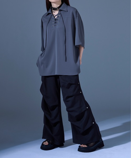 LAATO（ラート）の「open collar shirts（シャツ/ブラウス