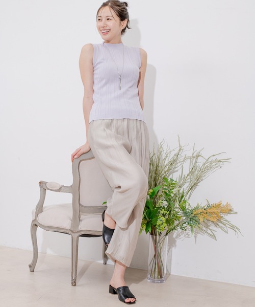 Jayro(ジャイロ)の「光沢エアリードロストパンツ(その他パンツ・レディース・ゴールド/ブラック/グレー系その他・FREE)」の14枚目の写真
