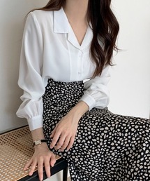 ECLIN | 開襟ボリュウーム袖シャツブラウス(シャツ/ブラウス)