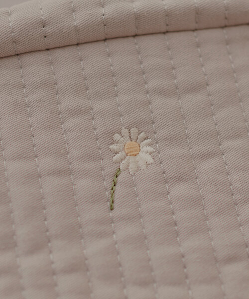 natural couture(ナチュラルクチュール)の「【mamamo】ヌビ刺繍ボストンBAG(ショルダーバッグ・レディース・グレー/アイボリー・FREE)」の5枚目の写真