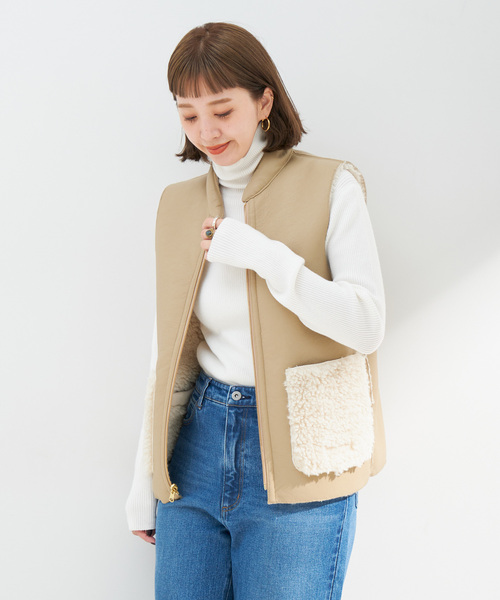 B.C STOCK(ベーセーストック)の「《追加》タートルリブニット(ニット/セーター・レディース・ホワイト/ブラック/ピンク/ブルー/ウッド/オレンジ系その他・FREE)」の18枚目の写真