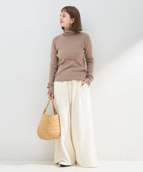 B.C STOCK(ベーセーストック)の「《追加》タートルリブニット(ニット/セーター・レディース・ホワイト/ブラック/ピンク/ブルー/ウッド/オレンジ系その他・FREE)」の21枚目の写真