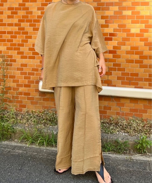 SHEER SIDESLIT PANTS（その他パンツ）｜Doux.（ドゥ）