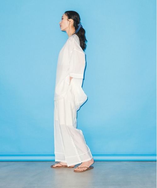SHEER SIDESLIT PANTS（その他パンツ）｜Doux.（ドゥ）