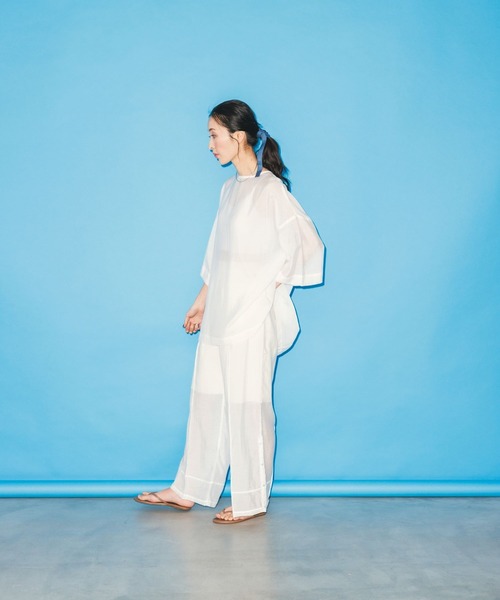 SHEER SIDESLIT PANTS（その他パンツ）｜Doux.（ドゥ）