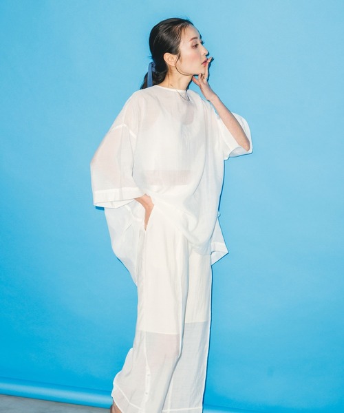 SHEER SIDESLIT PANTS（その他パンツ）｜Doux.（ドゥ）