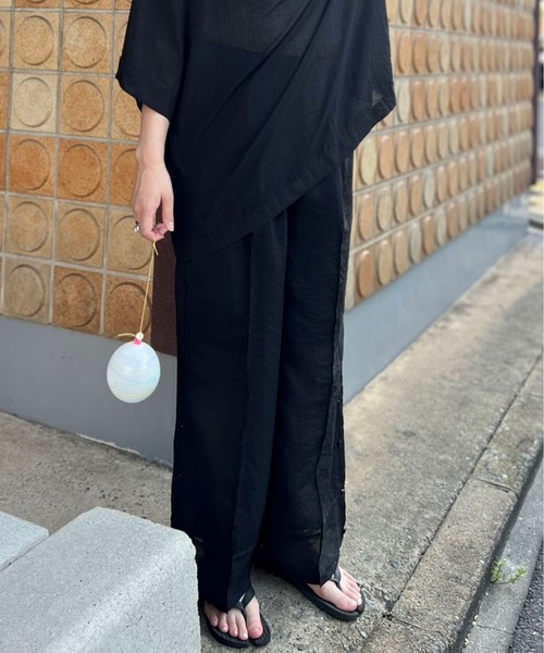 SHEER SIDESLIT PANTS（その他パンツ）｜Doux.（ドゥ）