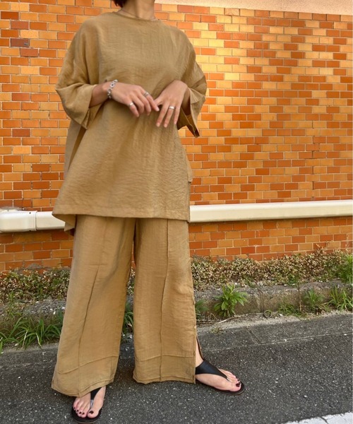 SHEER SIDESLIT PANTS（その他パンツ）｜Doux.（ドゥ）