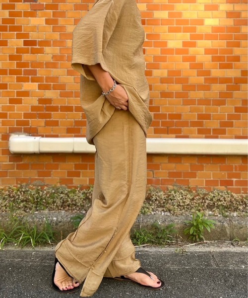 SHEER SIDESLIT PANTS（その他パンツ）｜Doux.（ドゥ）