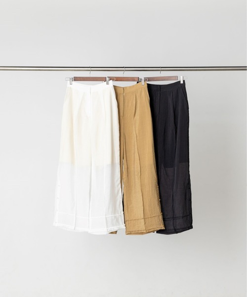 SHEER SIDESLIT PANTS（その他パンツ）｜Doux.（ドゥ）