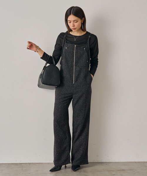 専用ページ　ラウンジドレスLoungedress オールインワン　サロペット　黒 デニムオールインワン（サロペット/オーバーオール