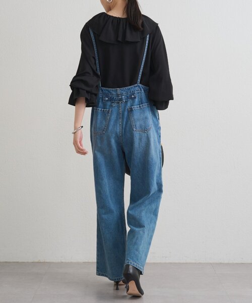 LOUNGEDRESS ラウンジドレス デニムオールインワン　一度着用 デニムオールインワン（サロペット/オーバーオール）｜LOUNGEDRESS