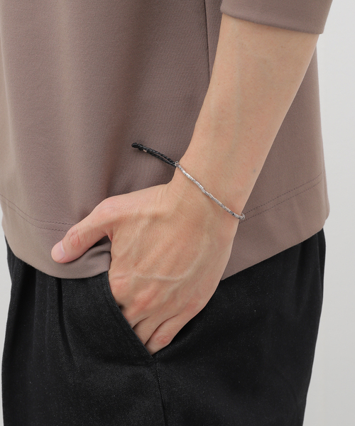 JOURNAL STANDARD relume(ジャーナルスタンダード レリューム)の「KAREN of Thailand カレンビーズ コードブレスレット(ネックレス・メンズ・ブラック/ホワイト系その他・FREE)」の8枚目の写真
