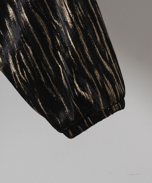 CASPER JOHN(キャスパージョン)の「Foilvelor half zip sweat/ホイルベロアハーフジップスウェット(スウェット・メンズ・ブラック/グレー・X-SMALL/SMALL/MEDIUM/LARGE)」の19枚目の写真