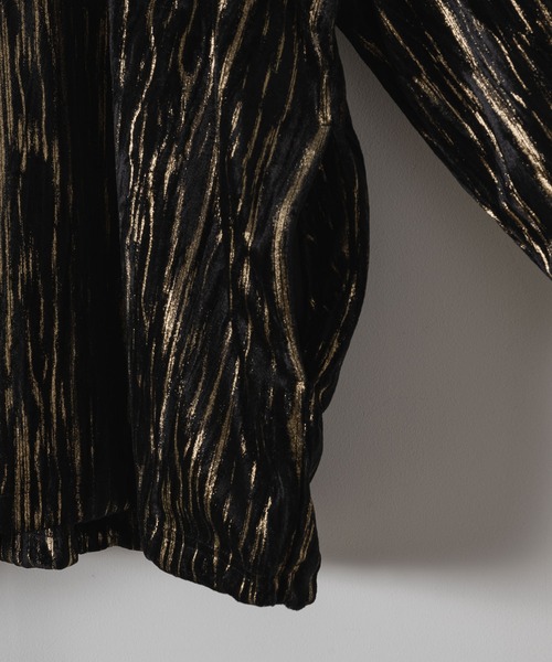 CASPER JOHN(キャスパージョン)の「Foilvelor half zip sweat/ホイルベロアハーフジップスウェット(スウェット・メンズ・ブラック/グレー・X-SMALL/SMALL/MEDIUM/LARGE)」の20枚目の写真