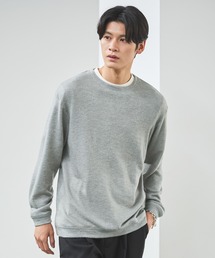 ESSENTIALS WARDROBE（エッセンシャルワードローブ）の「マイクロメランジシャギー長袖クルーネックニット（ニット/セーター）」