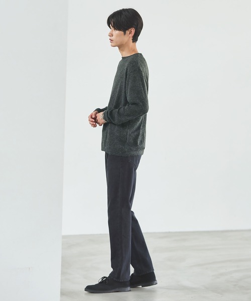 ESSENTIALS WARDROBE(エッセンシャルワードローブ)の「マイクロメランジシャギー長袖クルーネックニット(ニット/セーター・メンズ・チャコール/ブラウン/グレー/ブラック・L/M/S/XL)」の22枚目の写真