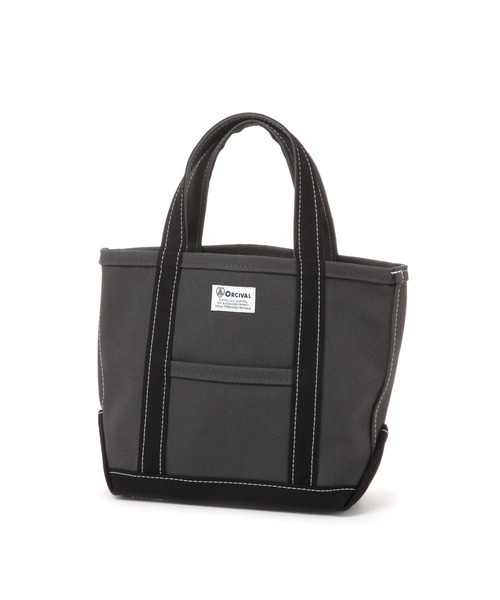 ORCIVAL(オーシバル)の「【ORCIVAL(オーシバル)】帆布ミニトートバッグ(トートバッグ・レディース・チャコール/ネイビー/ブルー/オレンジ/グリーン/スモーク/ライトブルー/その他1/ライトグレー・0)」の2枚目の写真