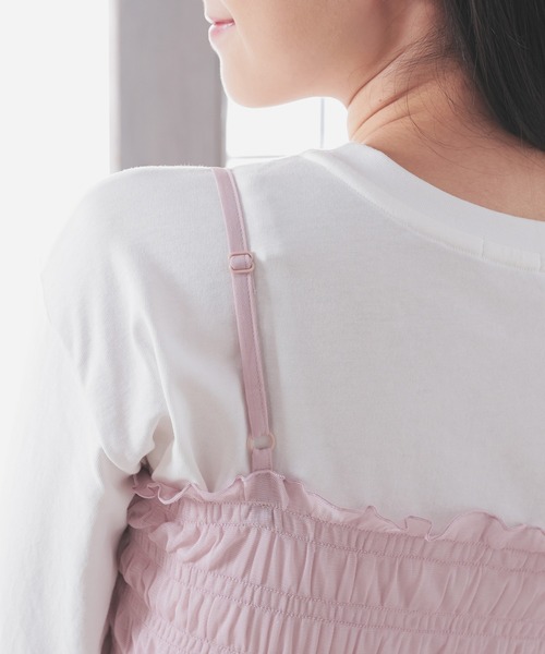 Tシャツ付ビスチェ（Tシャツ/カットソー）｜Honeys（ハニーズ
