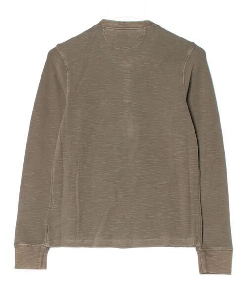 RRL(ダブル アール エル)の「ガーメントダイド ワッフルニット ヘンリーネック(ニット/セーター・レディース・グリーン・3/2/1/5/4)」の2枚目の写真