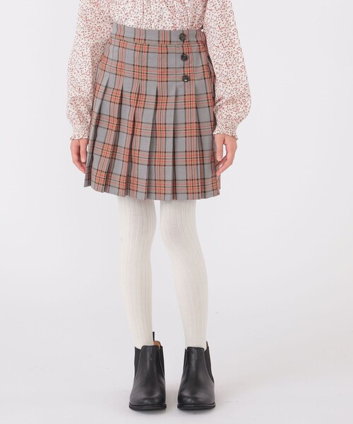 【セール】SHIPS KIDS:140～150cm / チェック プリーツ スカート（スカート）｜SHIPS（シップス）
