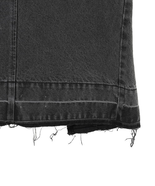 FETICO（フェティコ）の「fetico SQUARE-NECK BUSTIER DENIM DRESS FTC242-0803（ドレス・レディース・ブラック・1）」の5枚目の写真