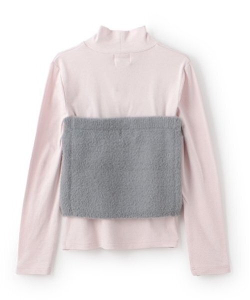 petit main LIEN(プティマインリアン)の「【親子リンク】キラキラニットビスチェセット(Tシャツ/カットソー・レディース・シルバーグレー/ラベンダー・FREE)」の6枚目の写真