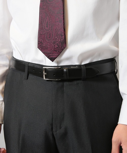 CROWDED CLOSET（クラウデッドクローゼット）の「タンニンレザーベルト（ベルト・メンズ・ブラック/キャメル・FREE）」の3枚目の写真