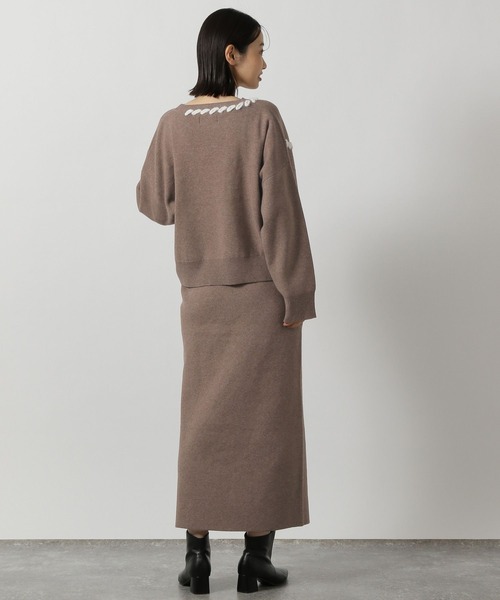 LAKOLE（ラコレ）の「ハンドステッチニットプルオーバー / 143183（ニット/セーター・レディース・チャコール/モカ/アイボリー/ブラック/ライトグレー/ブラウン・FREE）」の17枚目の写真