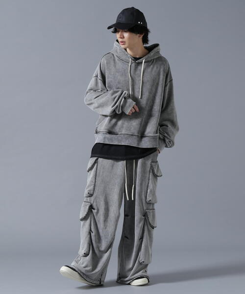 DANKE SCHON(ダンケシェーン)の「DankeSchon/ダンケシェーン/CHEMICAL SWEAT HOODIE(パーカー・レディース・グレー/ブラック・L/M)」の11枚目の写真