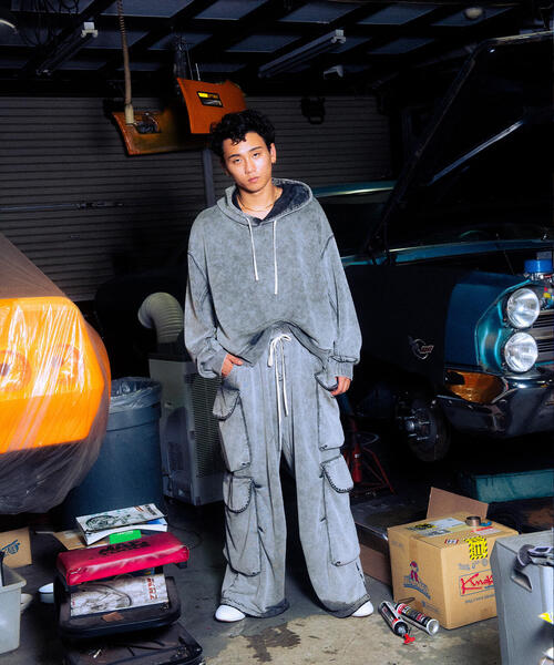 DANKE SCHON(ダンケシェーン)の「DankeSchon/ダンケシェーン/CHEMICAL SWEAT HOODIE(パーカー・レディース・グレー/ブラック・L/M)」の10枚目の写真