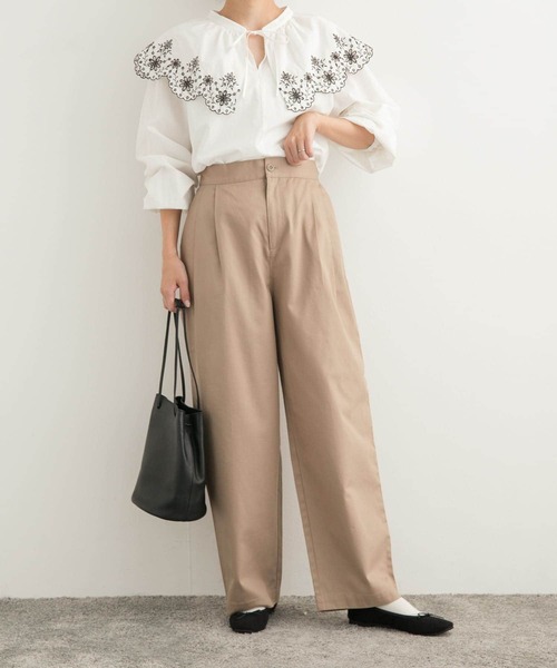 ENFOLD　コクーンパンツ　ホワイト　美品 コクーンパンツ【WHITE】 – ELLIE