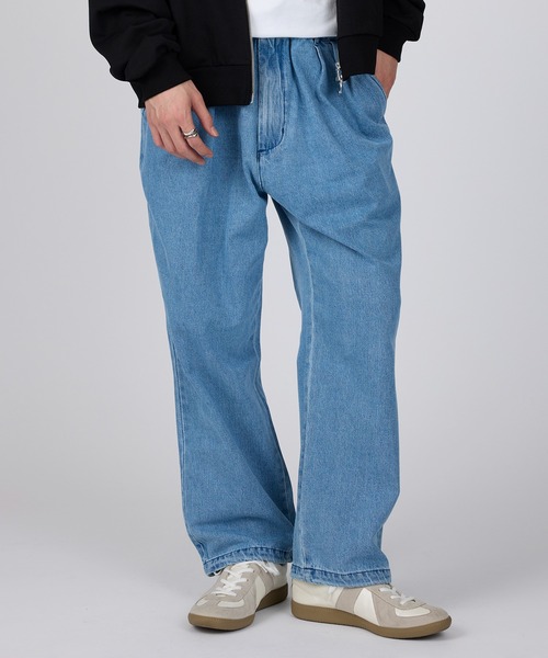 BECOME TREE デニムワイドパンツ　Mサイズ BECOME TREE デニムワイドパンツ Mサイズ BECOME TREE デニムワイド