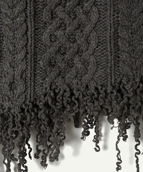 leinwande（ラインヴァンド）の「【leinwande】Hand Cable Knit Top（ニット/セーター・レディース・グレー/ホワイト・ONE SIZE）」の5枚目の写真