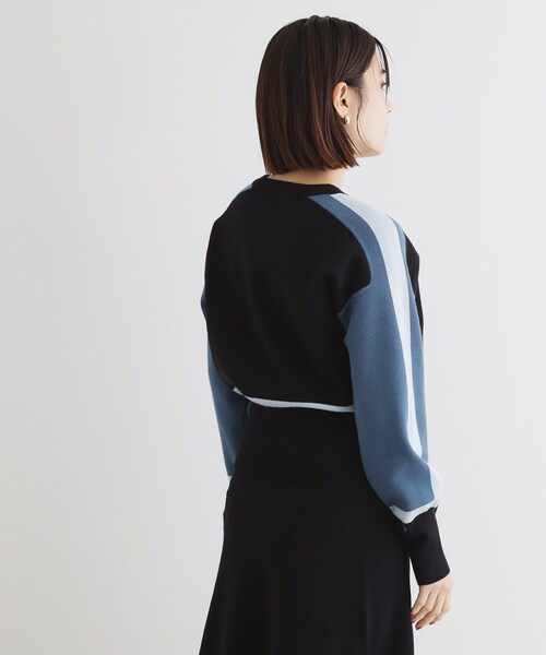 THE SHOP TK (ザ ショップ ティーケー )の「◆【上下セットアイテム】配色ニットセットアップ/洗える(セットアップ・レディース・アイボリー系4/ブラウン系その他5/ブラック系4・12/13)」の13枚目の写真