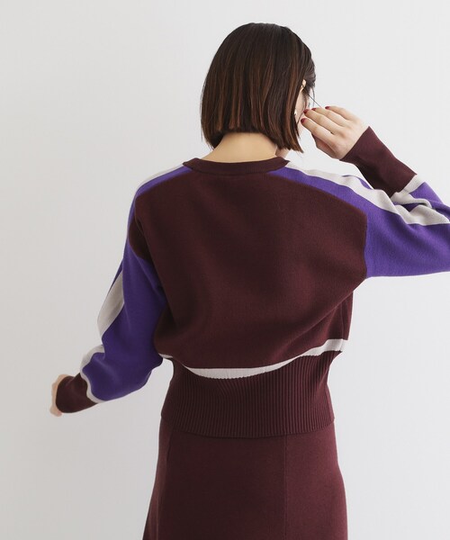 THE SHOP TK (ザ ショップ ティーケー )の「◆【上下セットアイテム】配色ニットセットアップ/洗える(セットアップ・レディース・アイボリー系4/ブラウン系その他5/ブラック系4・12/13)」の17枚目の写真