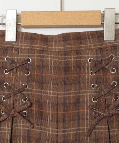 a.v.v（アーヴェヴェ）の「[140-150]ダブルレースアップショートパンツ（その他パンツ・キッズ・グレー/ベージュ・150/140）」の7枚目の写真