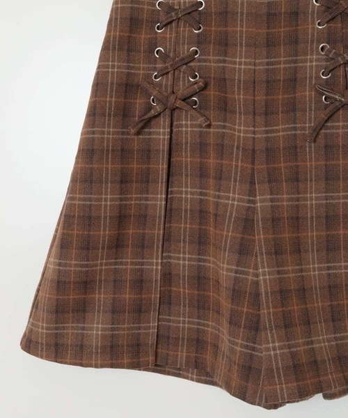 a.v.v（アーヴェヴェ）の「[140-150]ダブルレースアップショートパンツ（その他パンツ・キッズ・グレー/ベージュ・150/140）」の9枚目の写真