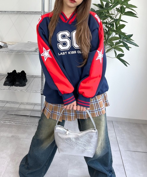 sevens(セブンズ)の「【sevens】SW SCナイロンプルオーバー(ナイロンジャケット・レディース・ネイビー・FREE)」の2枚目の写真