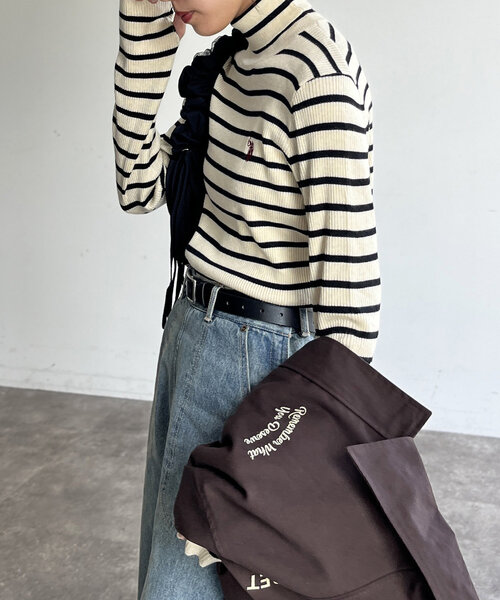 CPCM(シーピーシーエム)の「【U.S. POLO ASSN. 】ウォッシャブルハイネックニット(ニット/セーター・レディース・アイボリー/ブラック/ネイビー/オレンジ/ホワイト・FREE)」の22枚目の写真